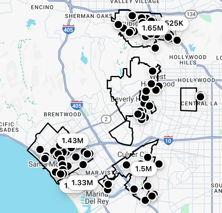 Studio City, Hancock Park, Culver City, Westside $2M