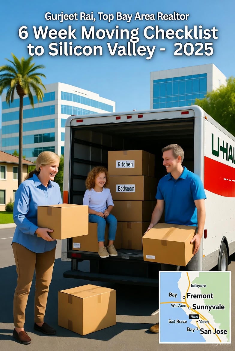 Ultimate 6 Week Moving Checklist to Silicon Valley 2025 Bay Area Relocation Tips