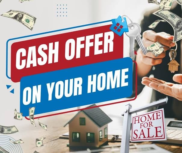 Cash offer on your home — house, keys and cash