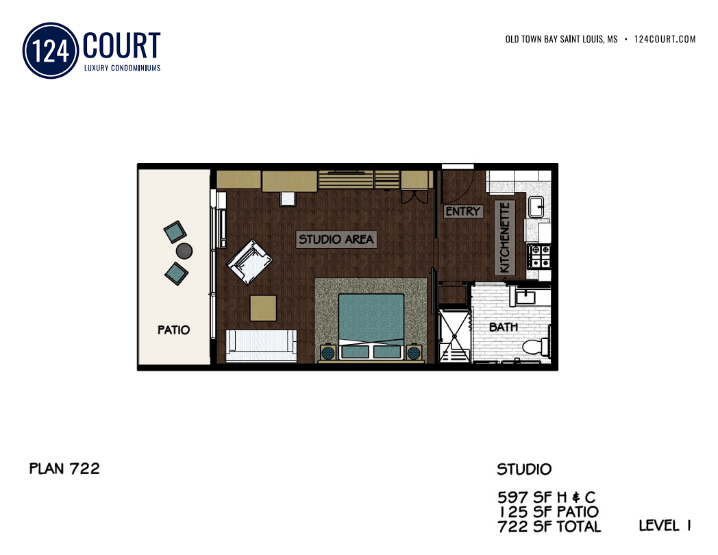 STUDIO / PLAN 722