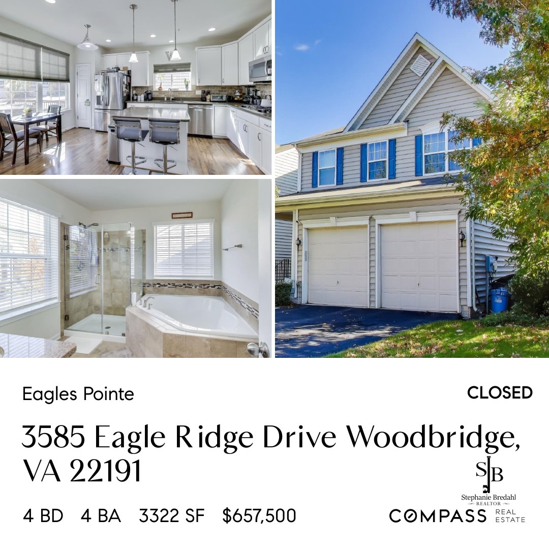 SOLD: 3585 Eagle Ridge Dr, Woodbridge, VA 22191