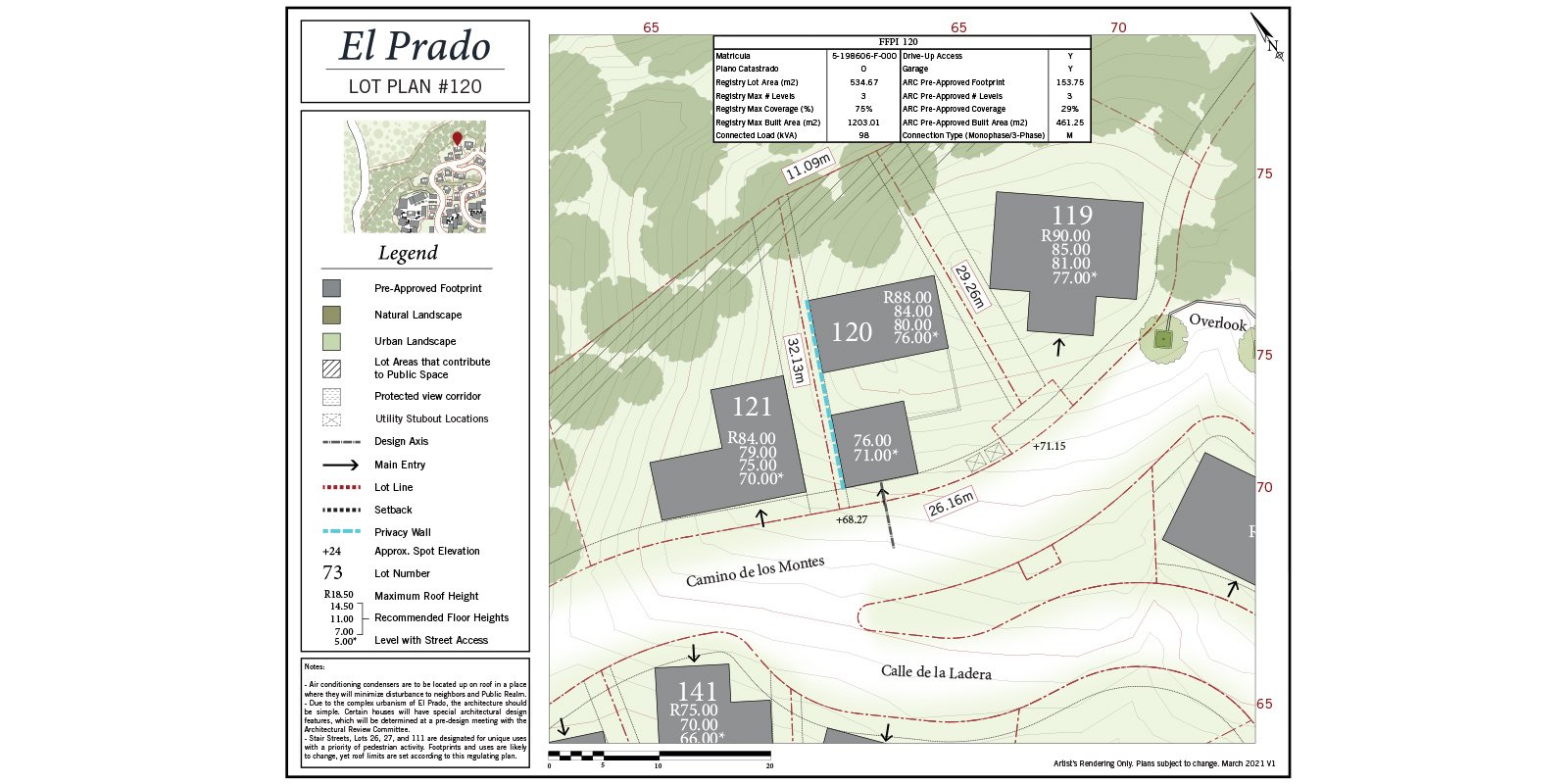 Lot 120, El Prado | Ocean-View Homesite in Las Catalinas – Build Your Private Custom Retreat