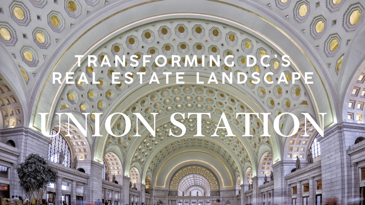 The iconic arched ceilings of Washington, D.C.’s Union Station, symbolizing its historical significance and the transformative potential of the Union Station Expansion Project for the city’s real estate landscape.