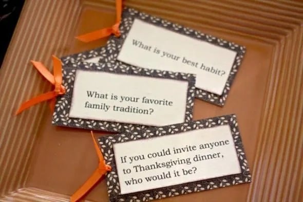 Setting a Thanksgiving Table