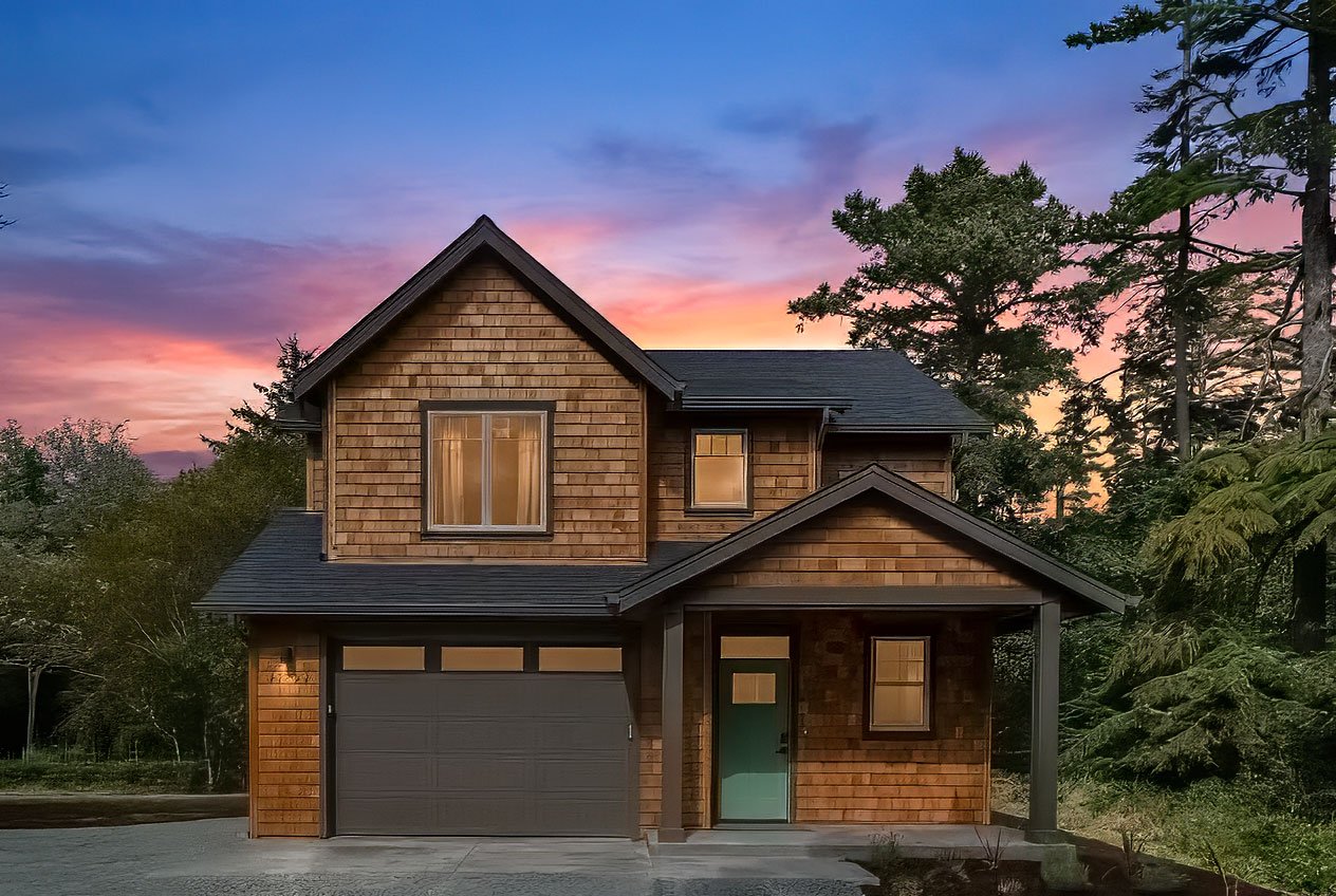 Sold Craftsman home at 34735 Necarney Blvd in Manzanita, Oregon, near the beach and golf course, with buyer representation by Meadow Davis of Home + Sea Realty.