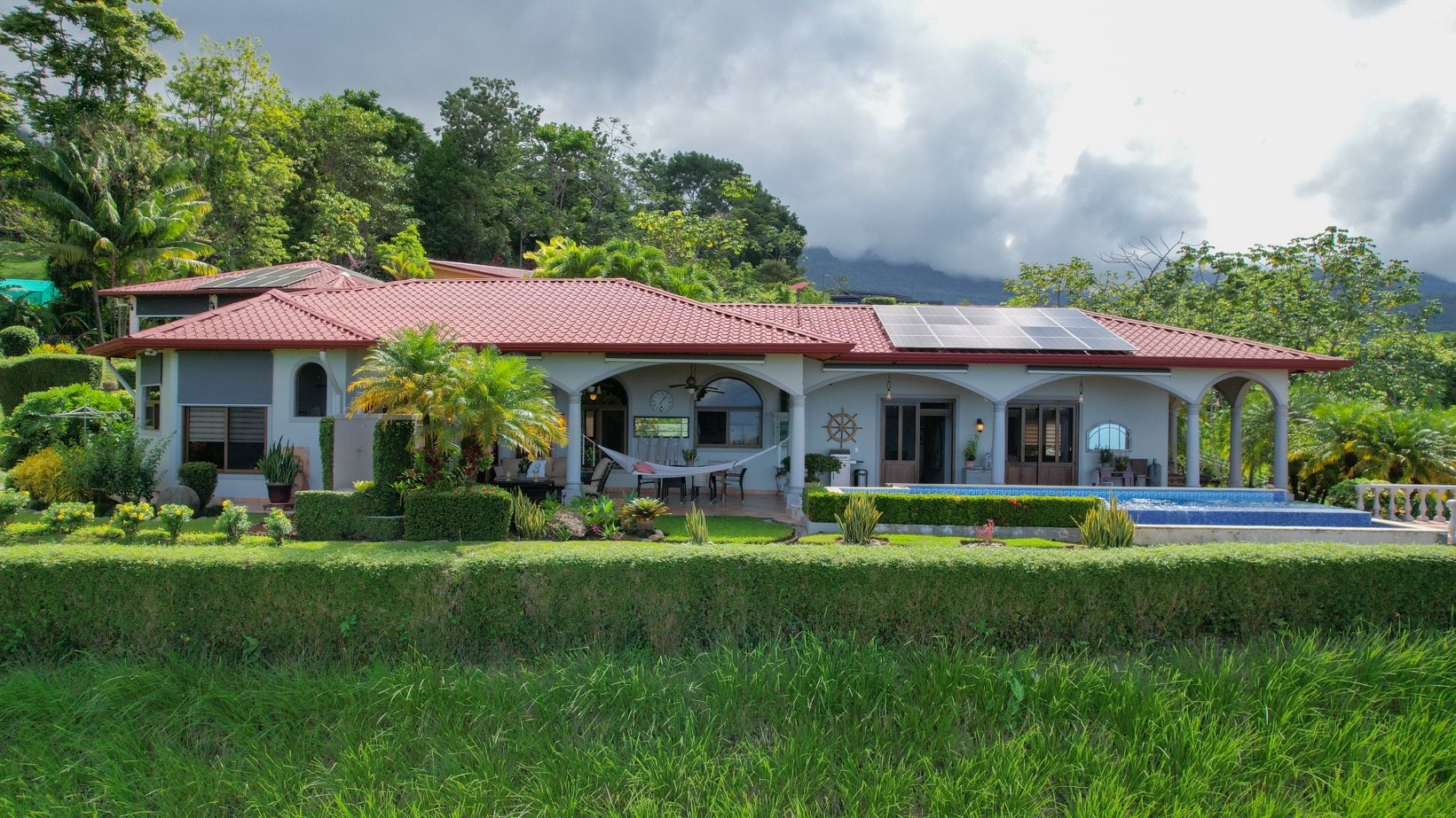 Tropical Hacienda with Breathtaking Whitewater Views in Most Desirable Gated Community in Ojochal