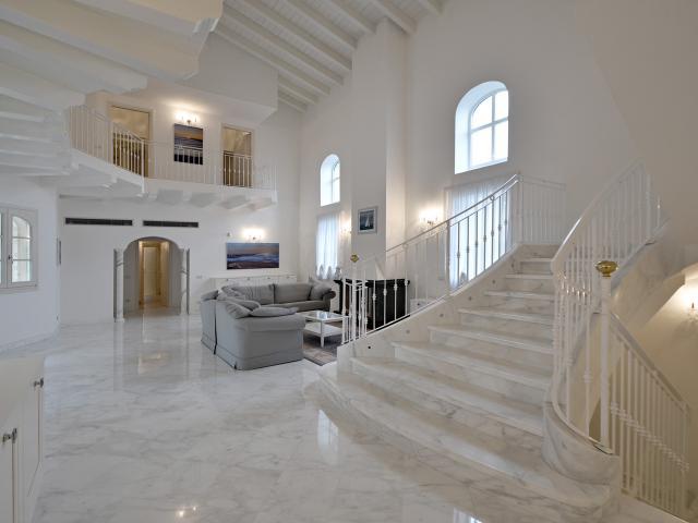 Newly Built Tuscan Villa With Marble Features