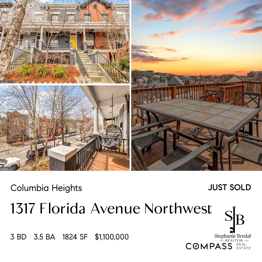 SOLD: 1317 Florida Avenue Northwest Washington, DC 20009