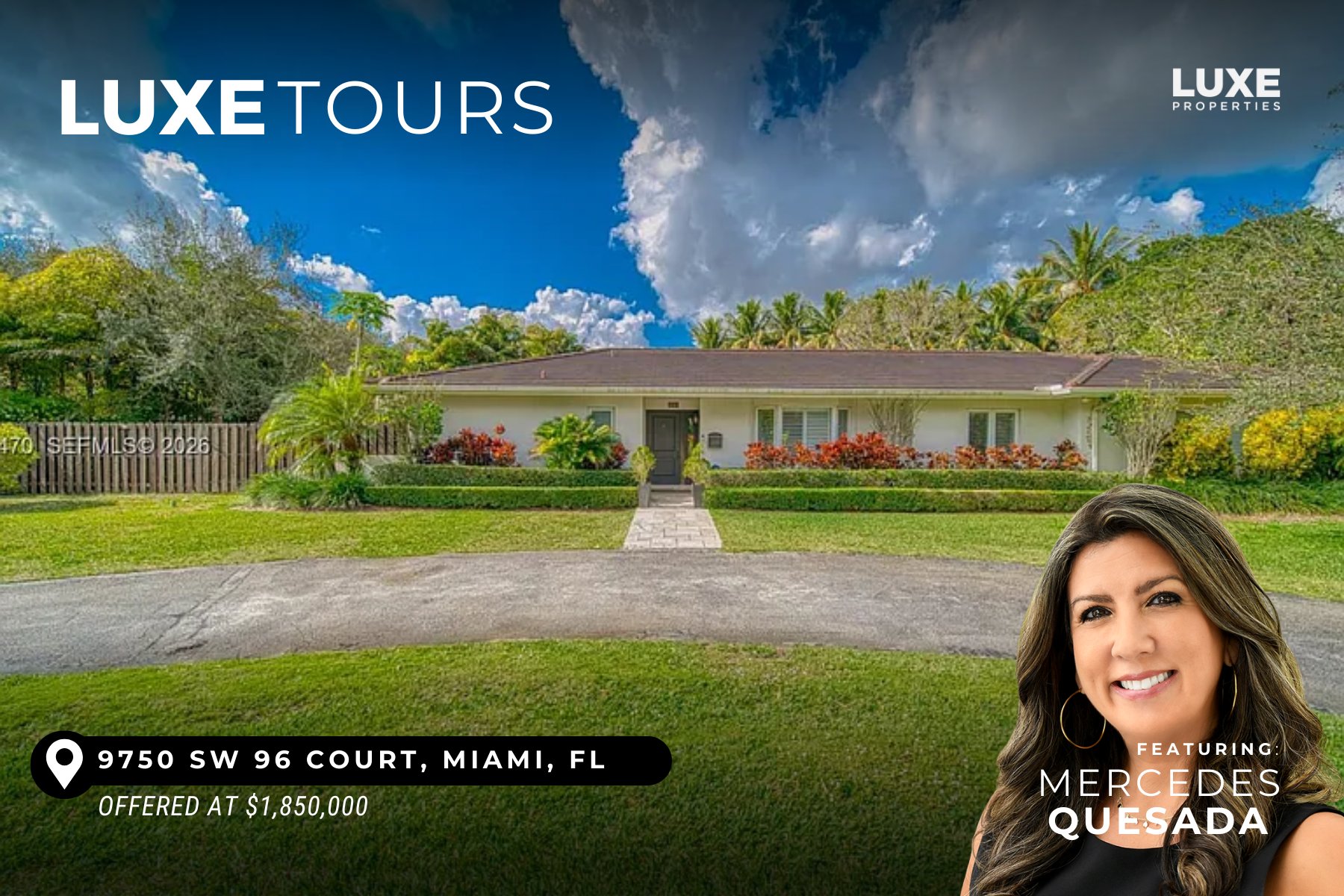 LUXE Tours Presents: 9750 SW 96 Court, Miami, FL