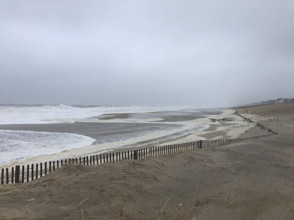 Aerial shoreline erosion