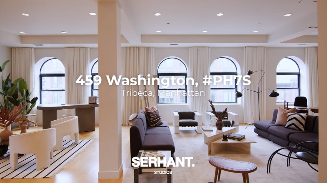  TOURING a CHIC SUN-DRENCHED NYC PENTHOUSE LOFT | 459 Washington Street, PH7S