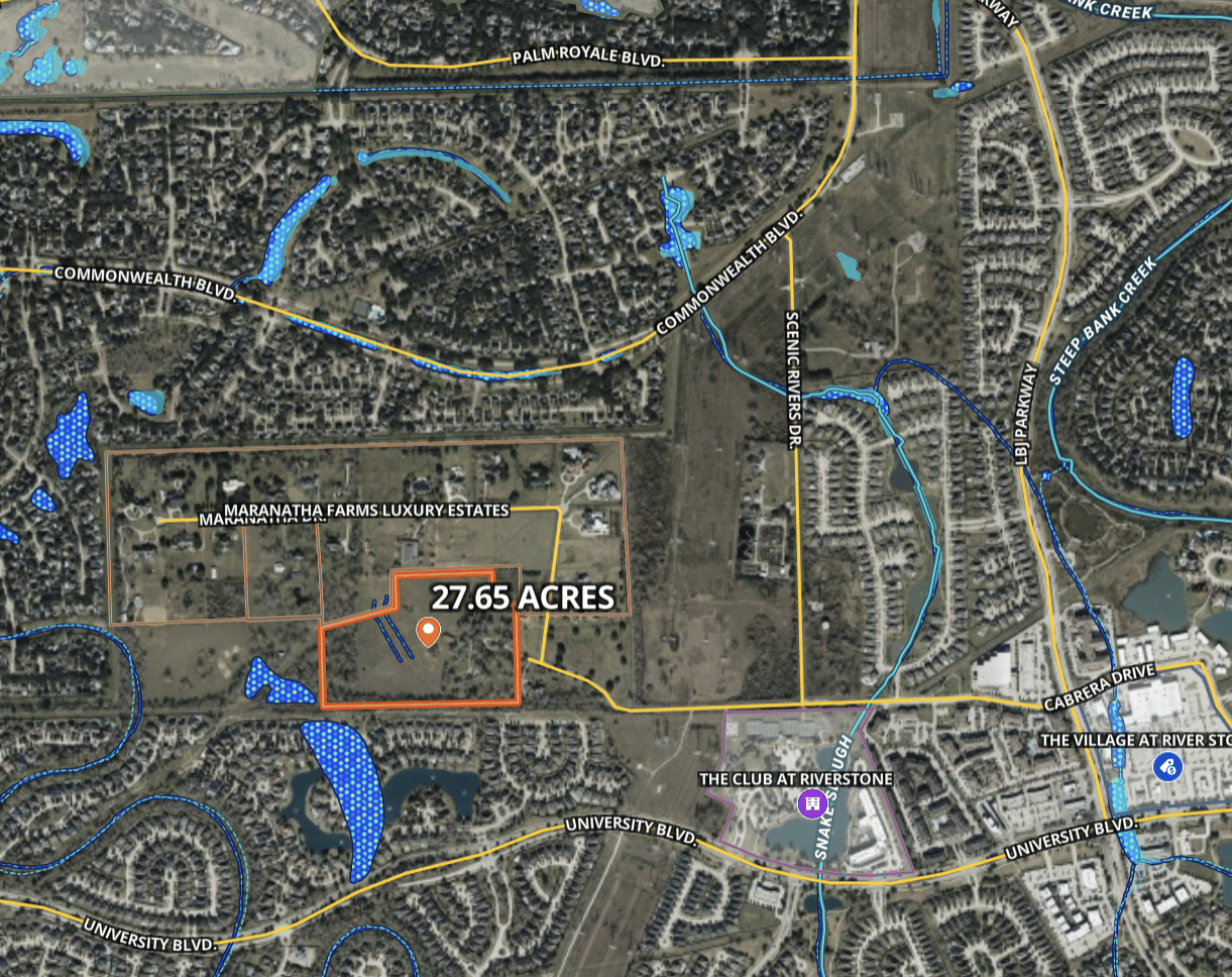 Private Listing: 27.65 Acres b/w Riverstone & Sweetwater