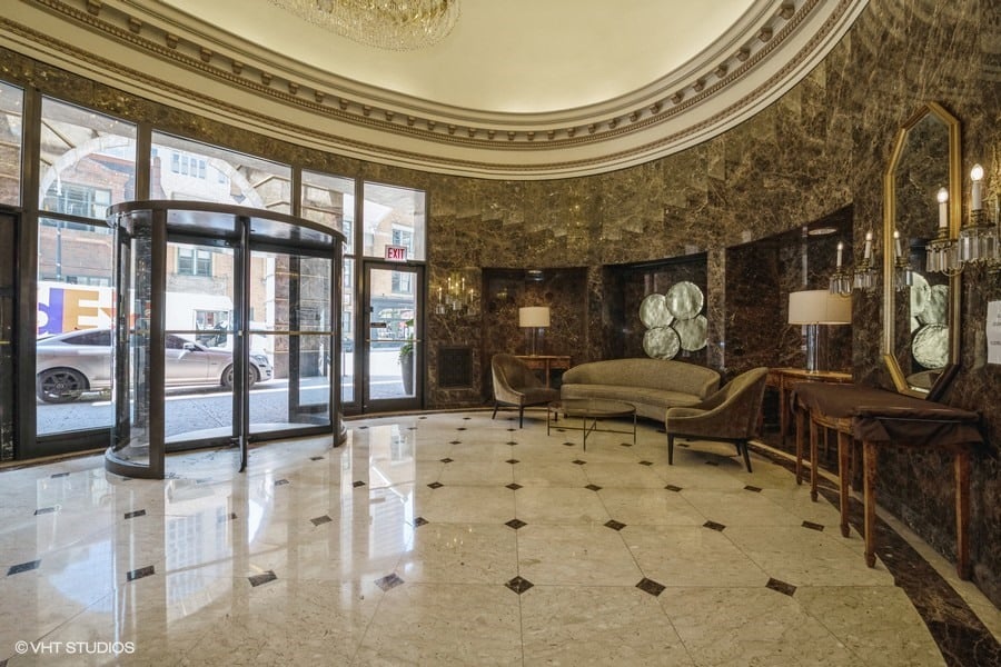 Photo of the lobby at 10 E Ontario | Ontario Place