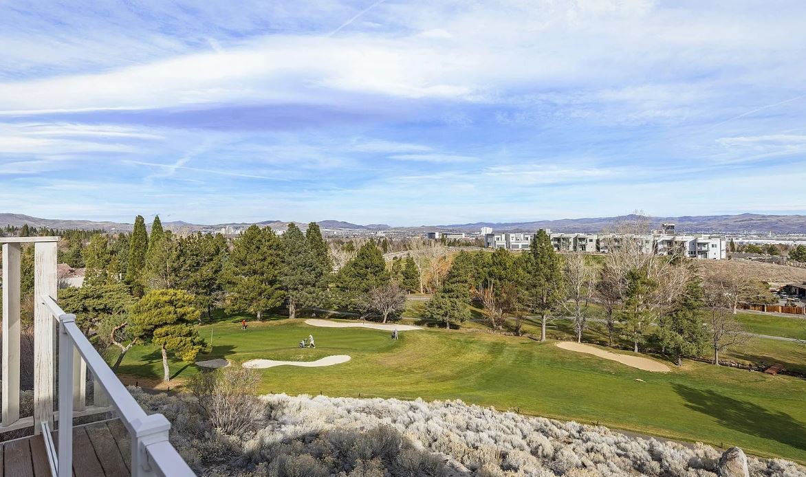 Fairway and foothill scenery in South Reno