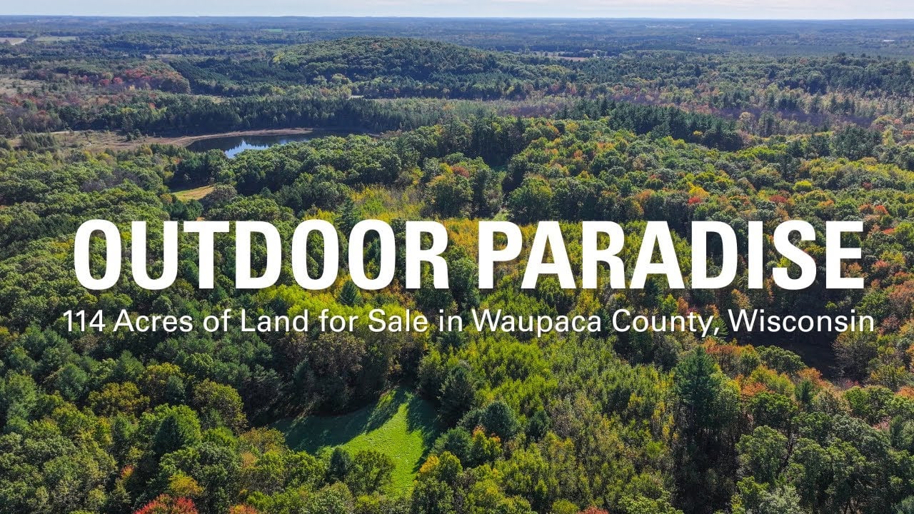 114± Acre Wisconsin Hunting & Fishing Retreat with Private Pond | Waupaca County Land for Sale