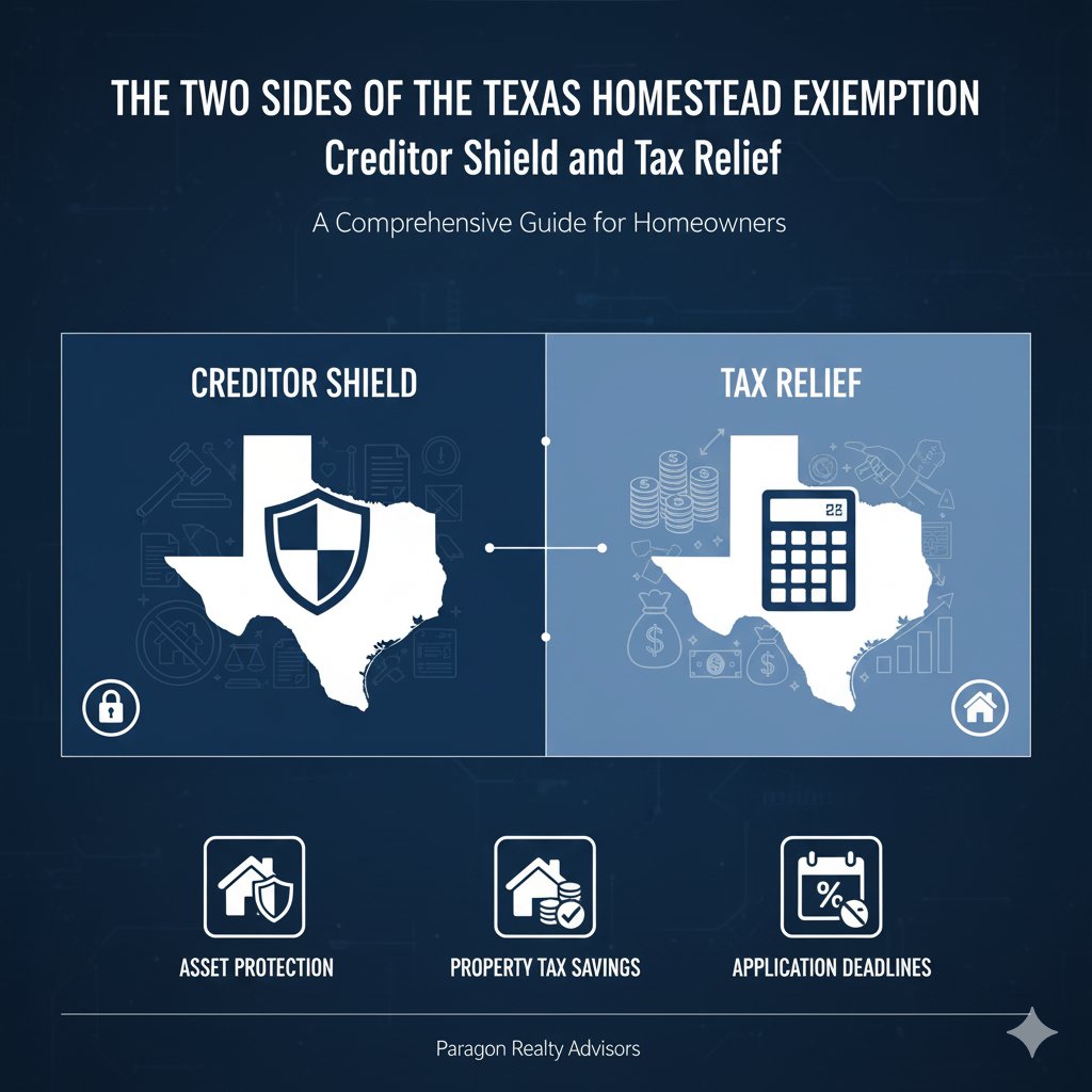 The Two Sides of the Texas Homestead Exemption: Creditor Shield and Tax Relief