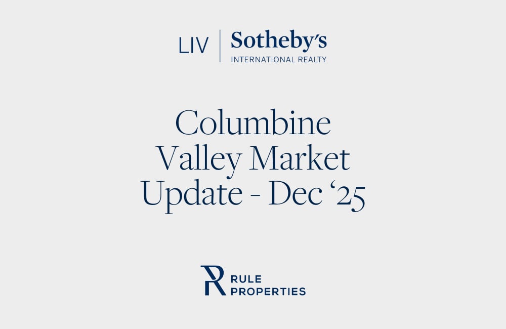 Columbine Valley Real Estate Market Update – December 2025 cover