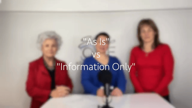 "As Is" vs "Information Only" || What does it mean?
