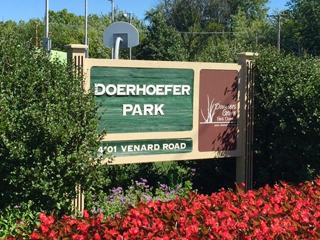 Doerhoefer Park Downers Grove IL monument sign