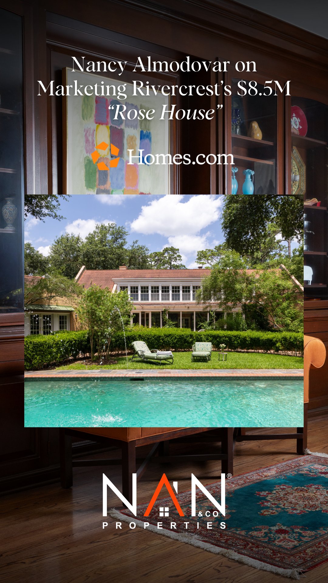 Nearly $8.5 million listing in Houston's Rivercrest touts ornate garden, lush landscaping