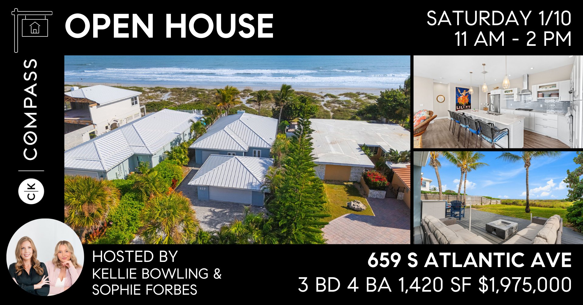 Open house at 659 S Atlantic Ave Cocoa Beach oceanfront property