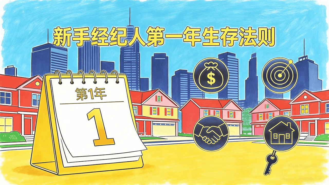 新手房产经纪人第一年生存指南｜不灌鸡汤的90天实战蓝图