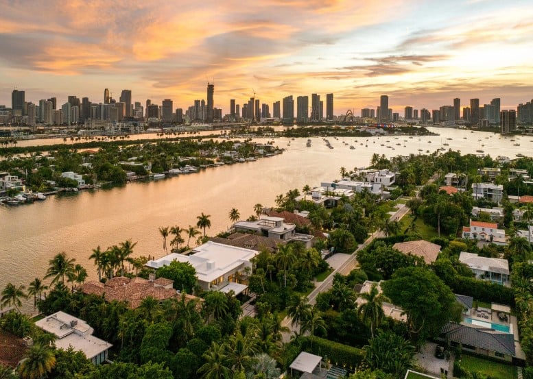 Waterfront Estate on Hibiscus Island Sells For $51.5 Million Setting New Record on Miami Beach's Palm and Hibiscus Island