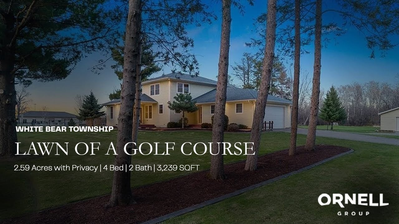 LAWN OF A GOLF COURSE: $835K Home with 2.59 Acres | 4 Bed | 2 Bath | 3,239 SQFT. 🏌️🚜 🦌 #ornellgroup