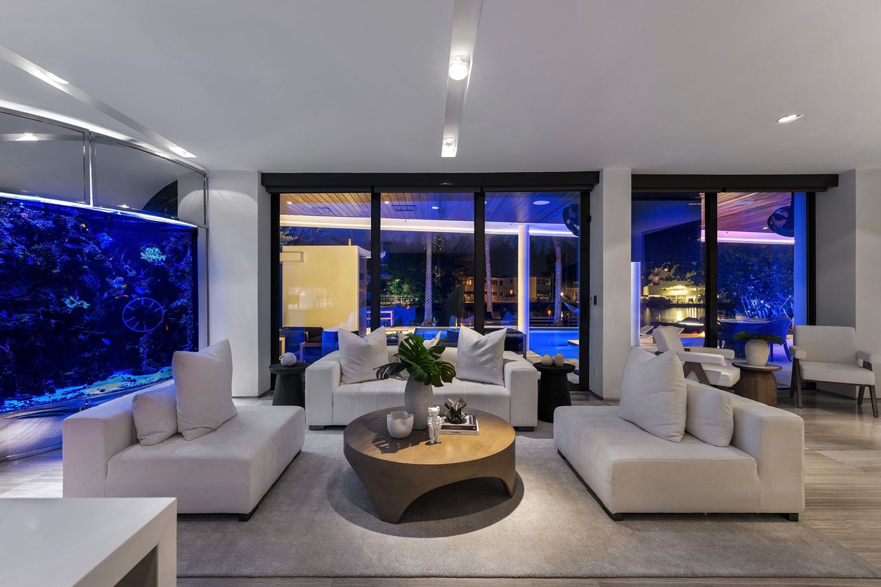 Striking Modern Tri-Level Waterfront Estate