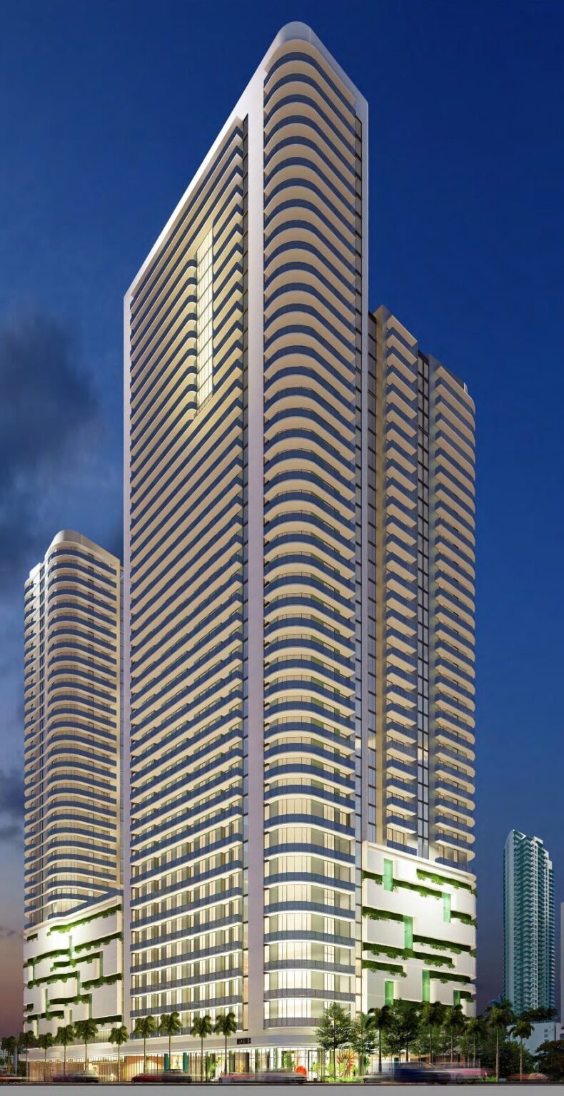 Construction Permits Filed For Two-Tower Biscayne 18 Development In Edgewater, Miami