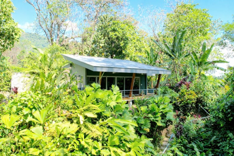 Riverside Jungle House with Waterfall Views in Ojochal, Costa Rica