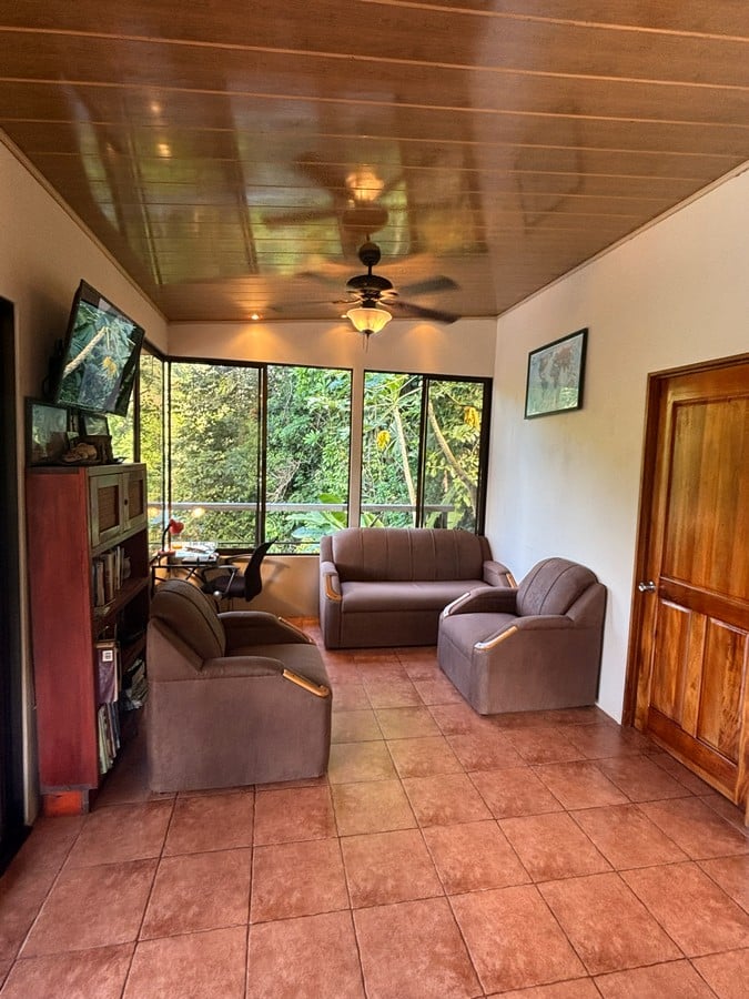 0.16 Acres – 4 Living Units, 7 Bedroom Riverfront Investment Package Near Dominical Beach With Owner Financing!!!