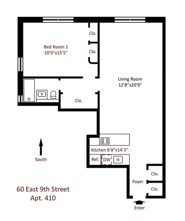 60 East 9th Street Unit: 410