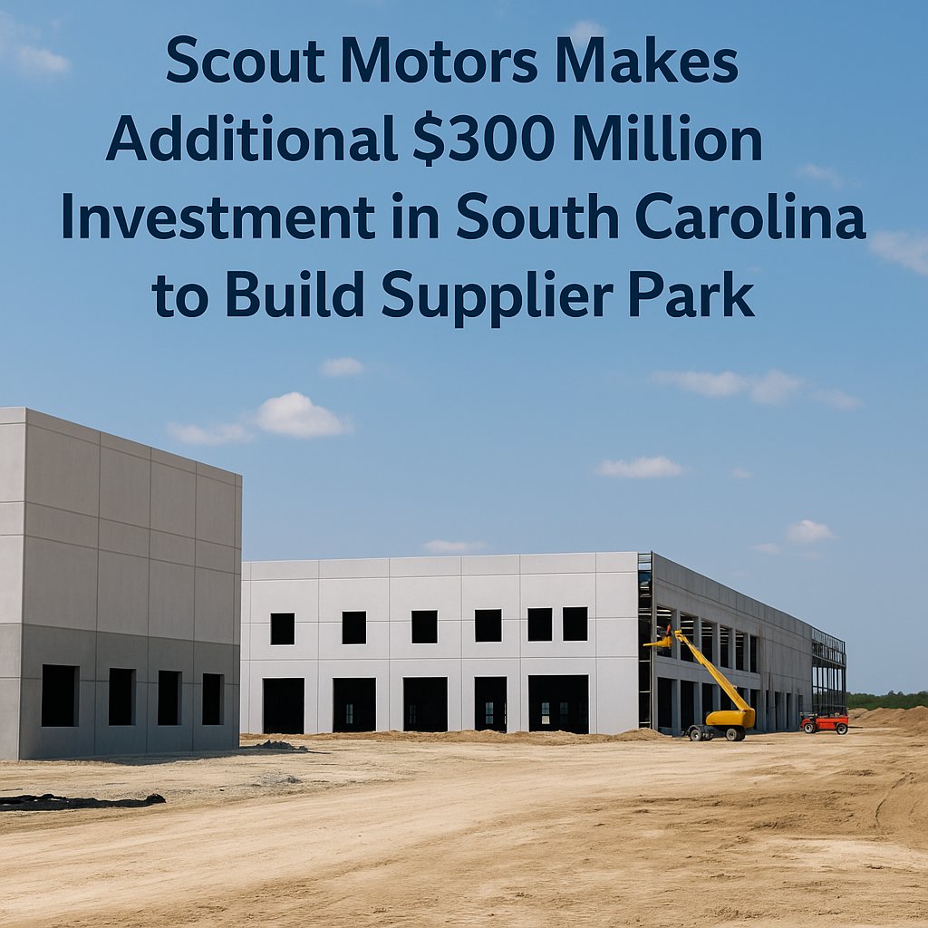 Big News: Scout Motors Adds $300M Supplier Park to Blythewood Campus