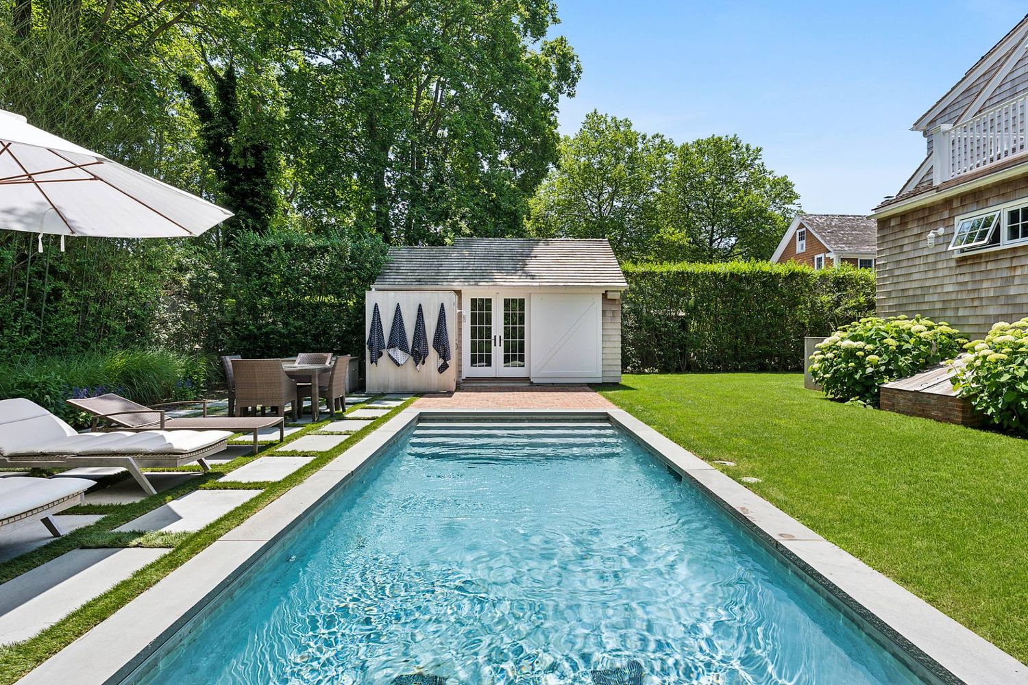 Modernized Vintage Cottage with Knockout Backyard, Moments to Village Main
