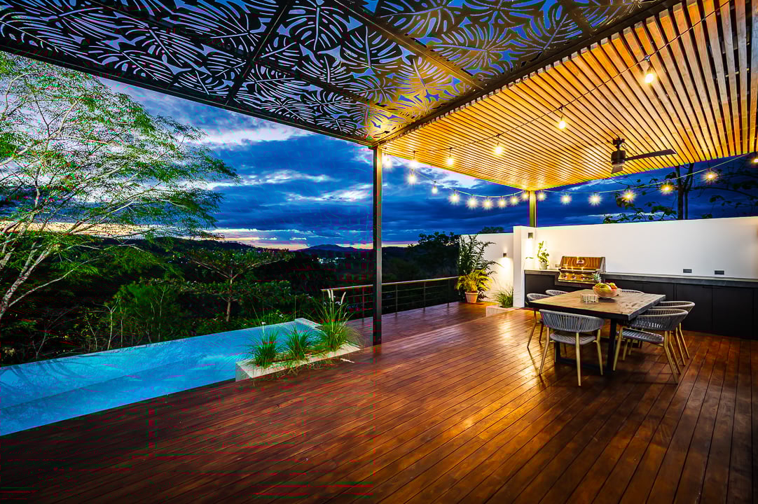 Casa Kalachuchi | Gorgeous Modern Jungle Oasis with Sunset Views in Gated Community