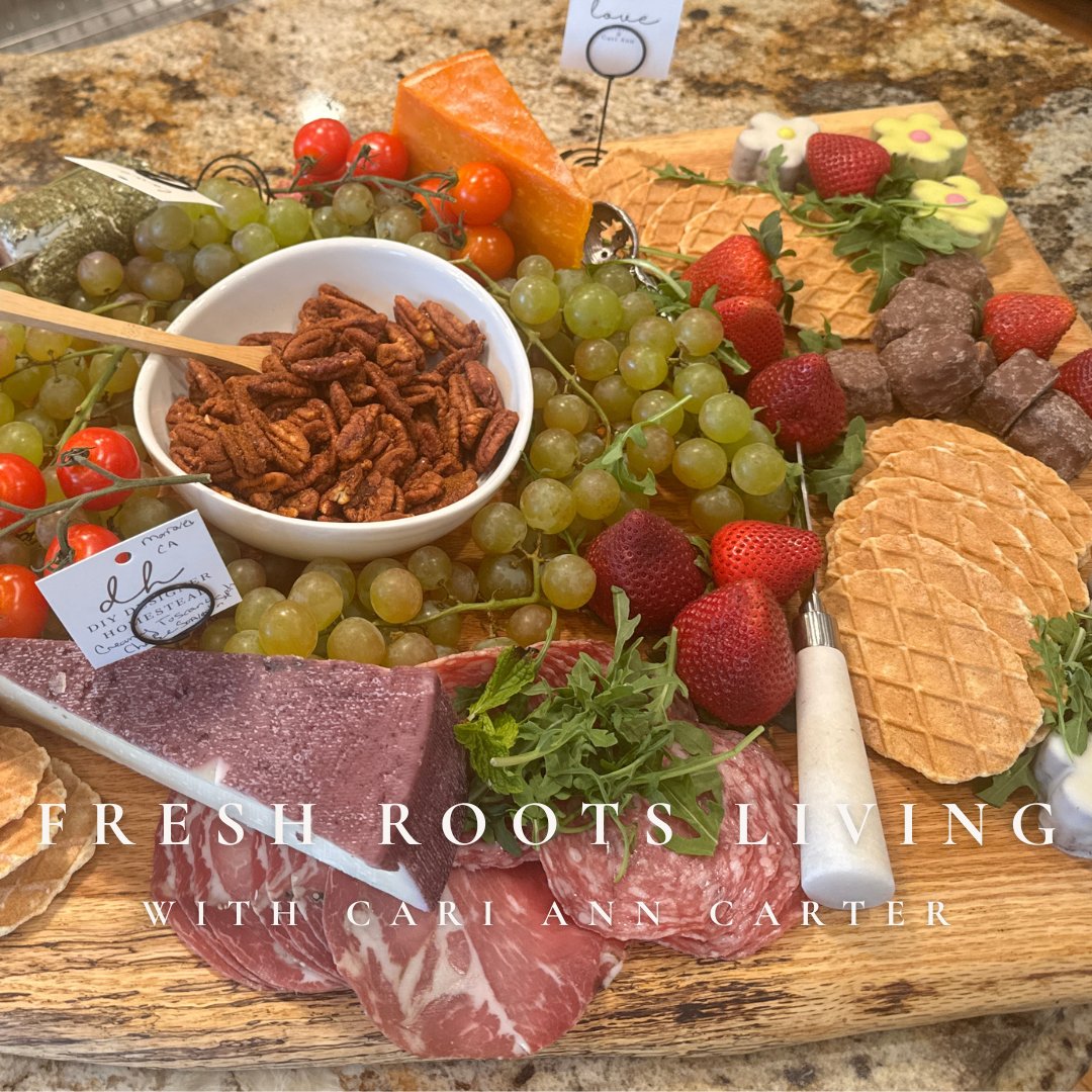 A Simple Spring Charcuterie Board