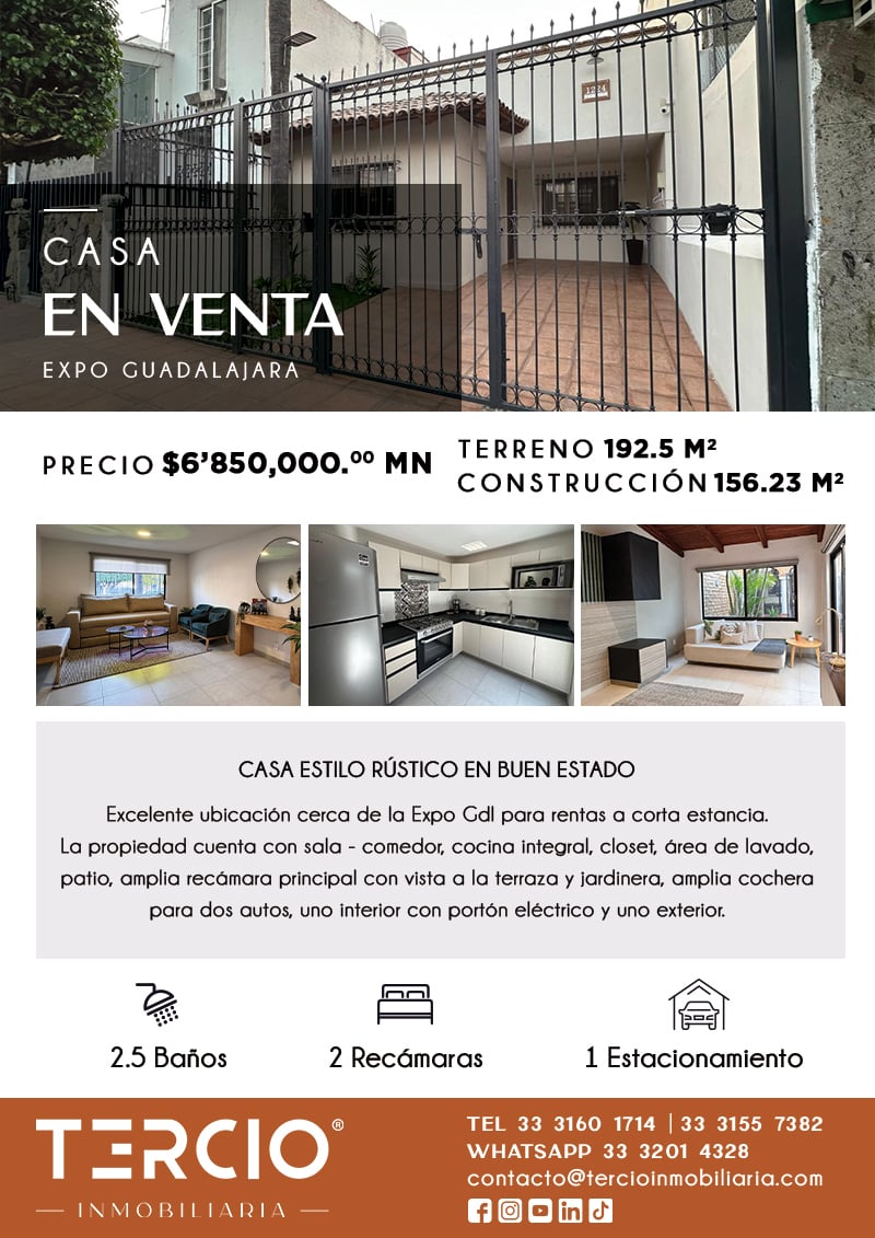 Casa en Venta por la Expo Guadalajara  $6'850,000.00 MN
