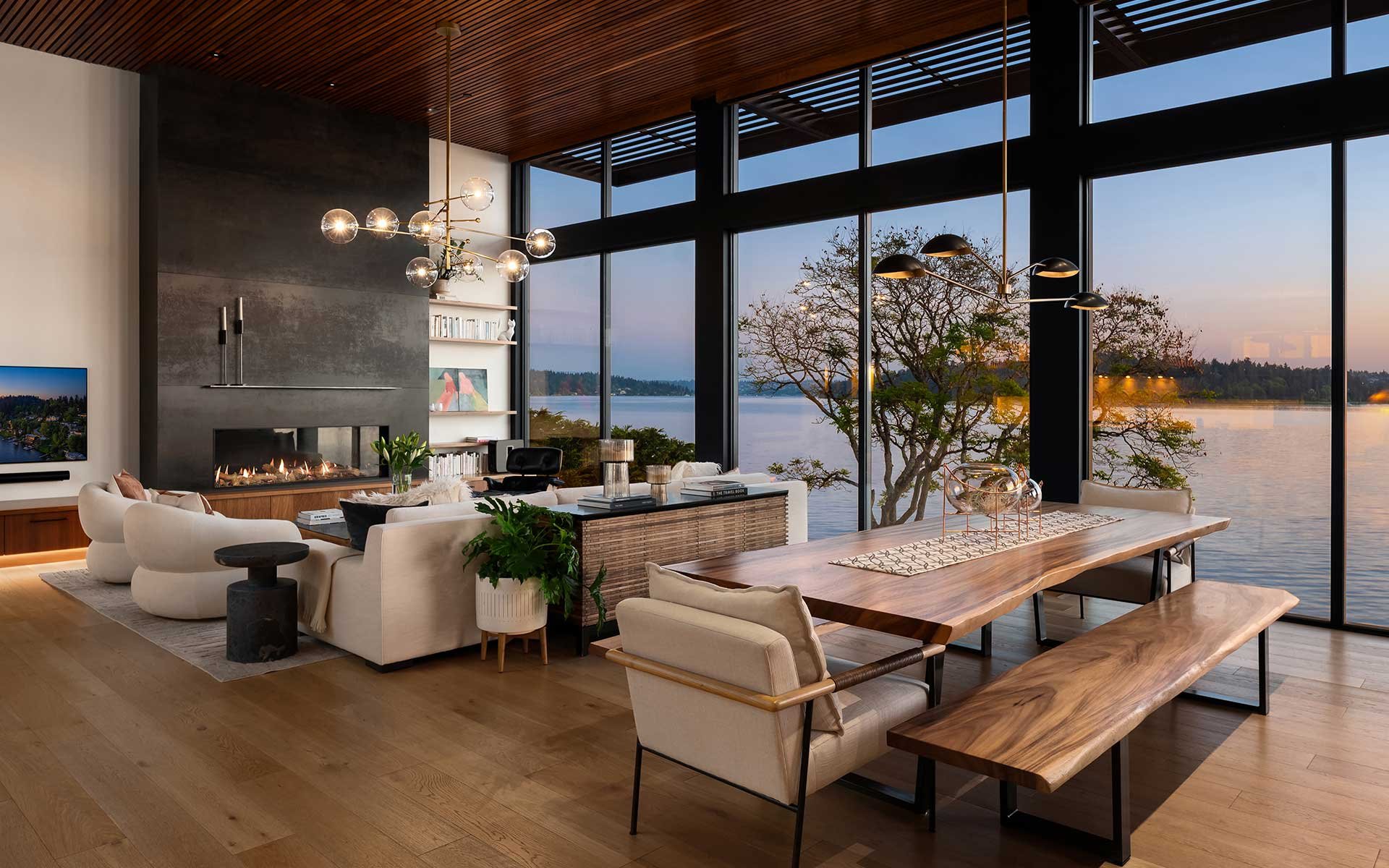 An Extraordinary Expression of Modern Waterfront Living on Mercer Island