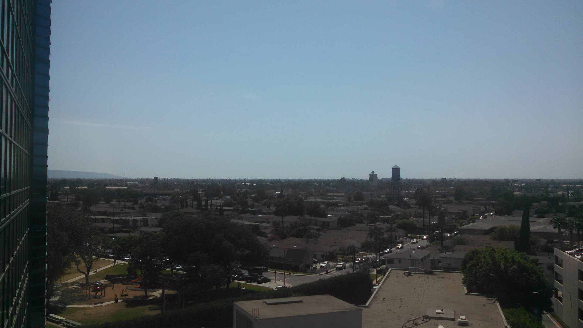 Lynwood residential rooftops viewed from St. Francis Hospital
