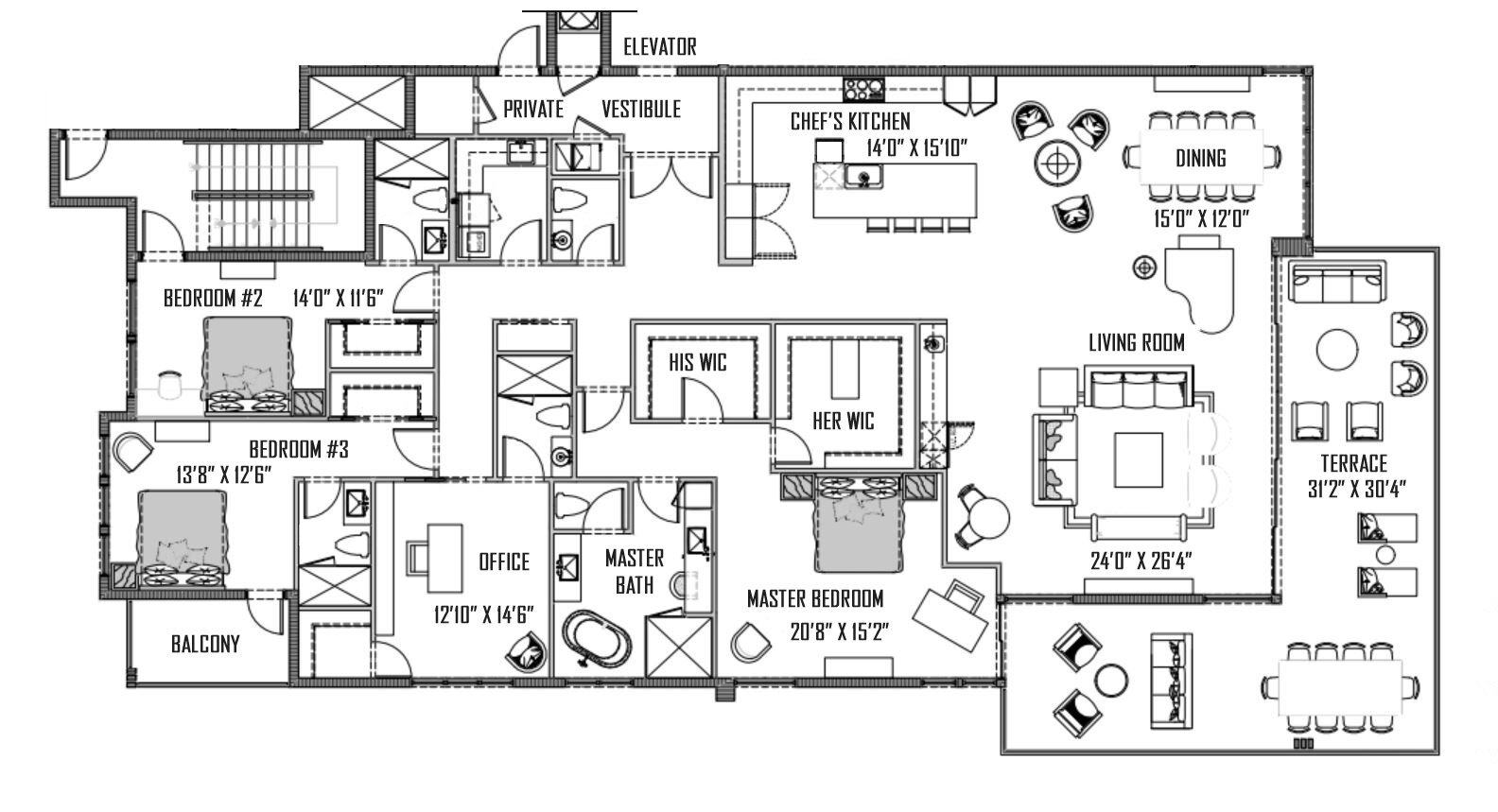 South Unit Floorplan