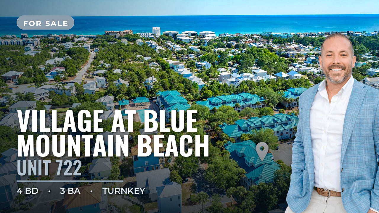 Fully Furnished 4-Bedroom Condo on 30A | Blue Mountain Beach Real Estate