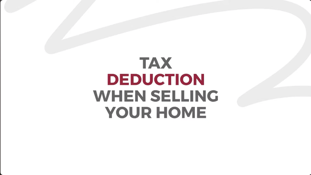Tax deduction when selling your home