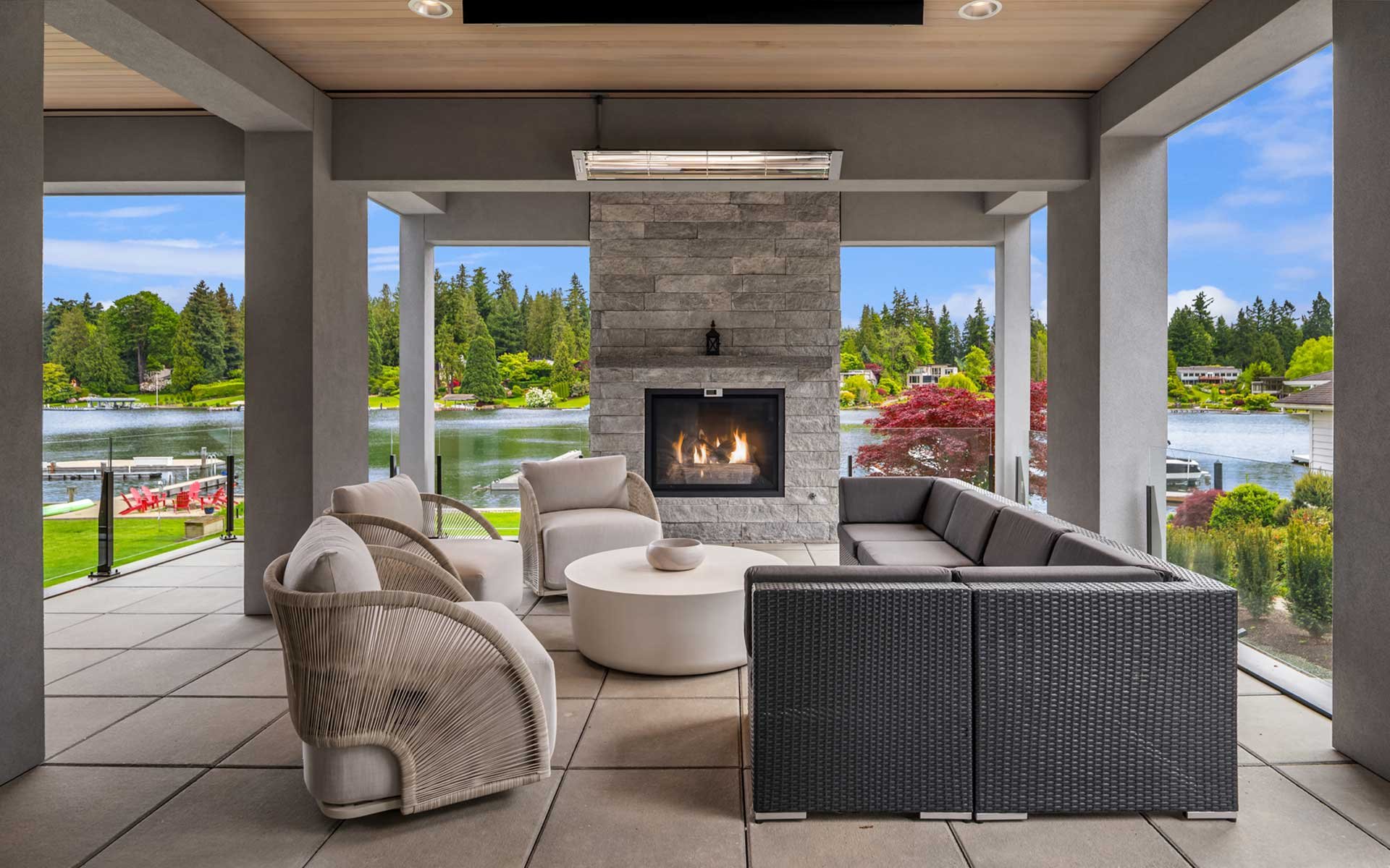 Gated Medina Waterfront Estate by Saad Custom Homes