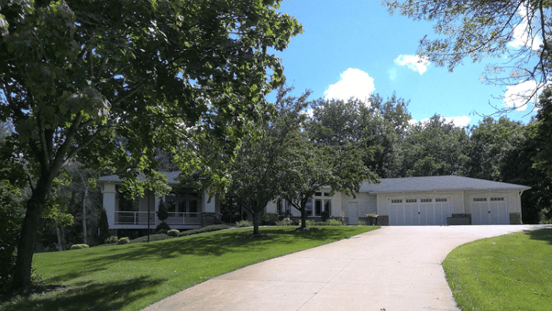 This property sits on 2.75 wooded acres in a peaceful setting
