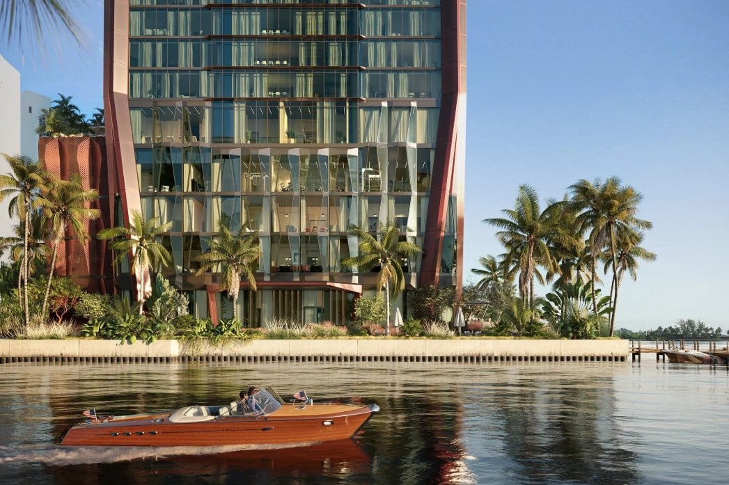 February 2026 | Construction on Terra, One Thousand Group, and Major Food Group’s Waterfront Edgewater Tower Villa in Miami has surpassed the 21st floor