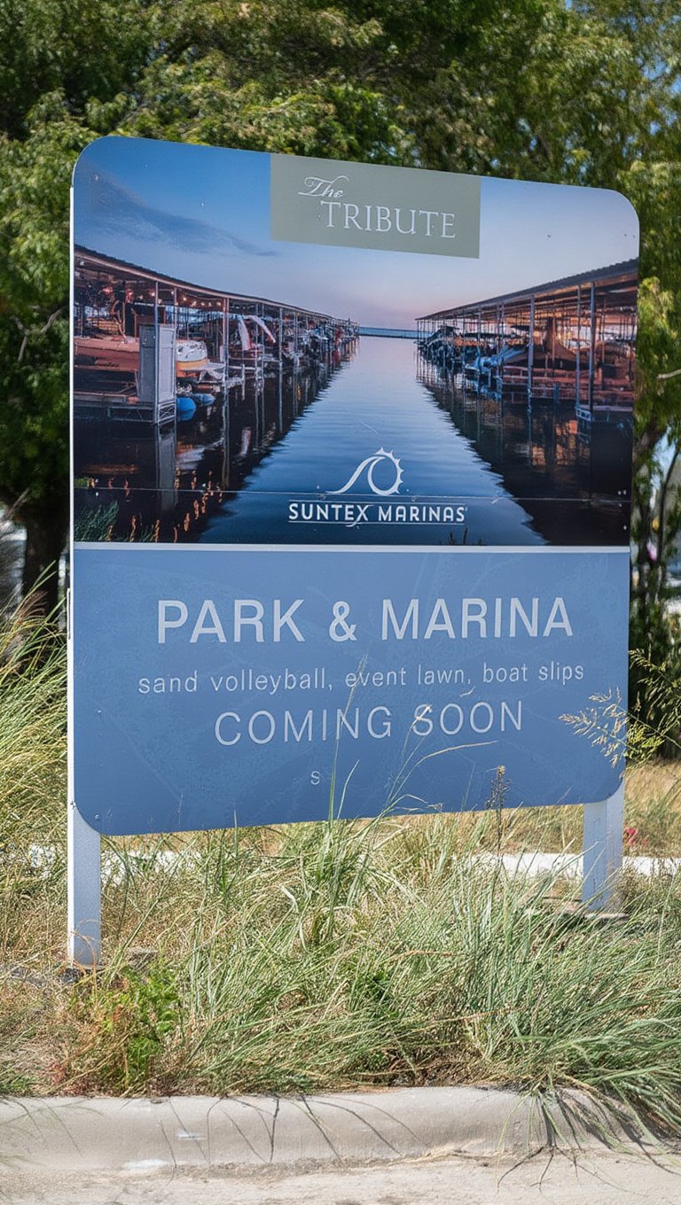 Suntex Marina and with Lakeside amenities and more coming in 2027