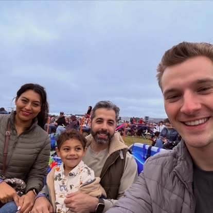 Aaron at an outdoor community event