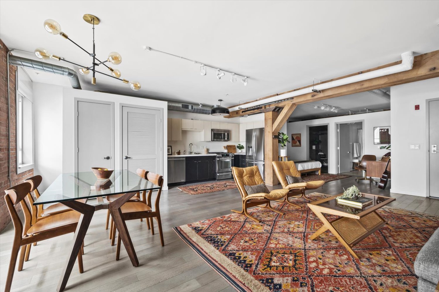 Breathtaking Exposed Brick & Beam Loft at THE BARKER BLOCK