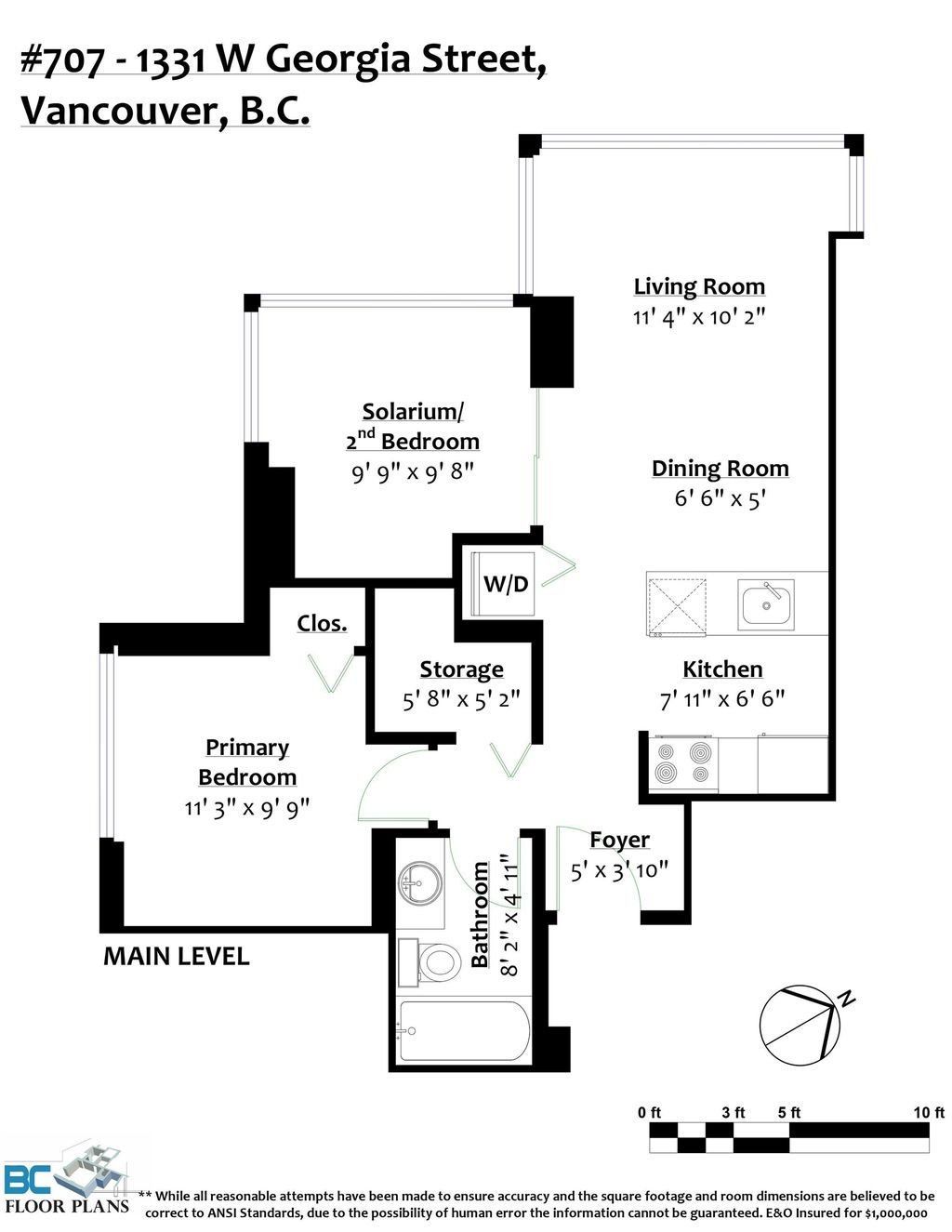 1331 W Georgia St, #707